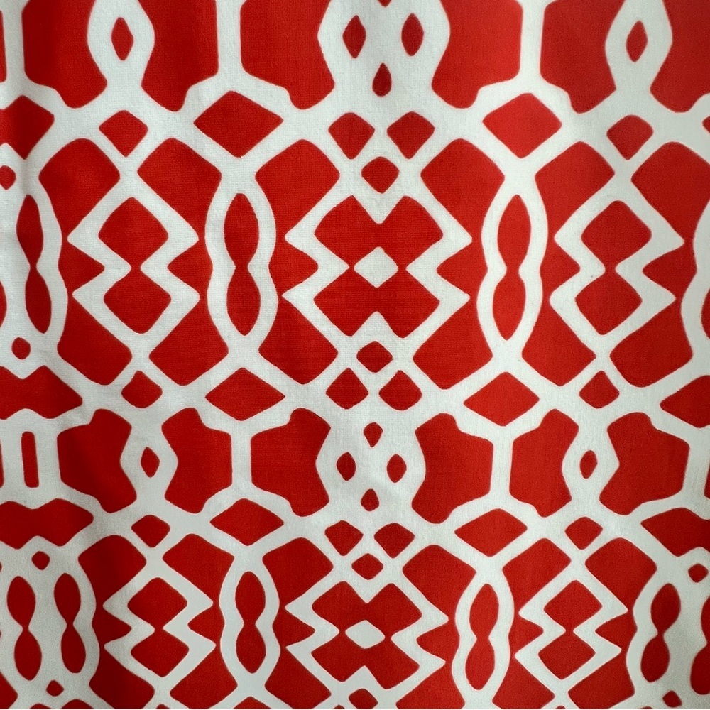 Jude Connally Beth Sleeveless Pullover Shift Dress Geometric Trellis Print XS - Picture 10 of 10